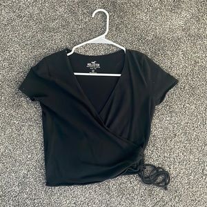 Black Baby tee (medium) - Hollister